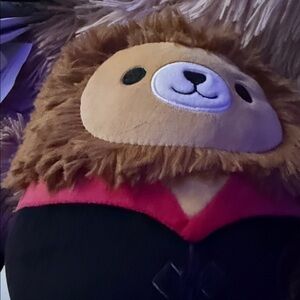 Squishmallows Brown and Red Lion Plush